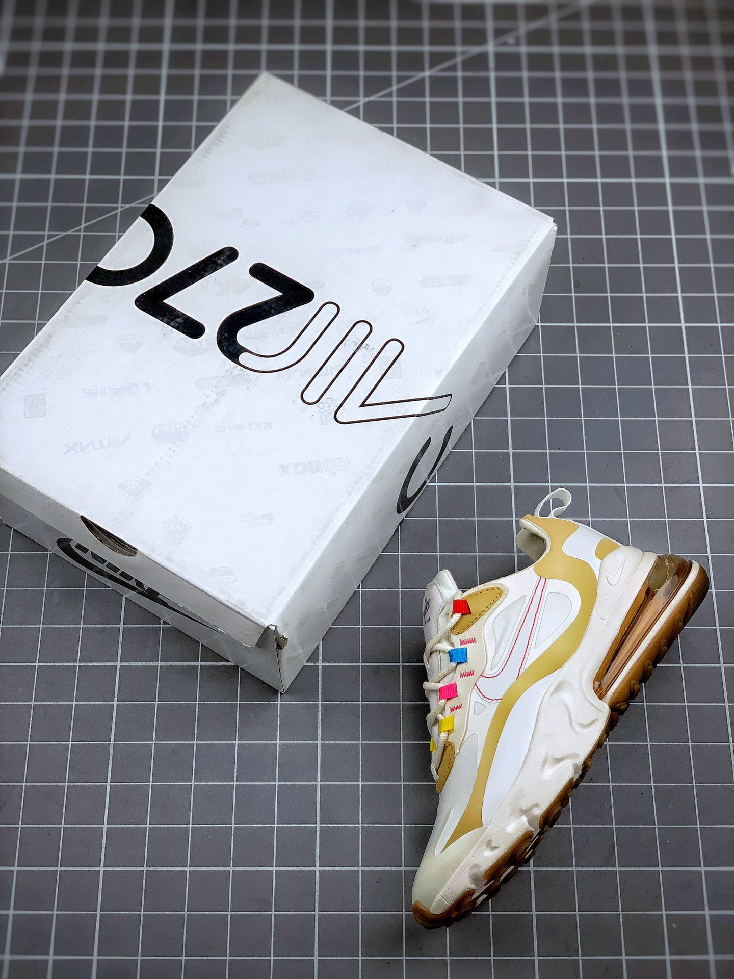 Nike Air Max 270 React Pale Ivory CQ0208-101 For Sale