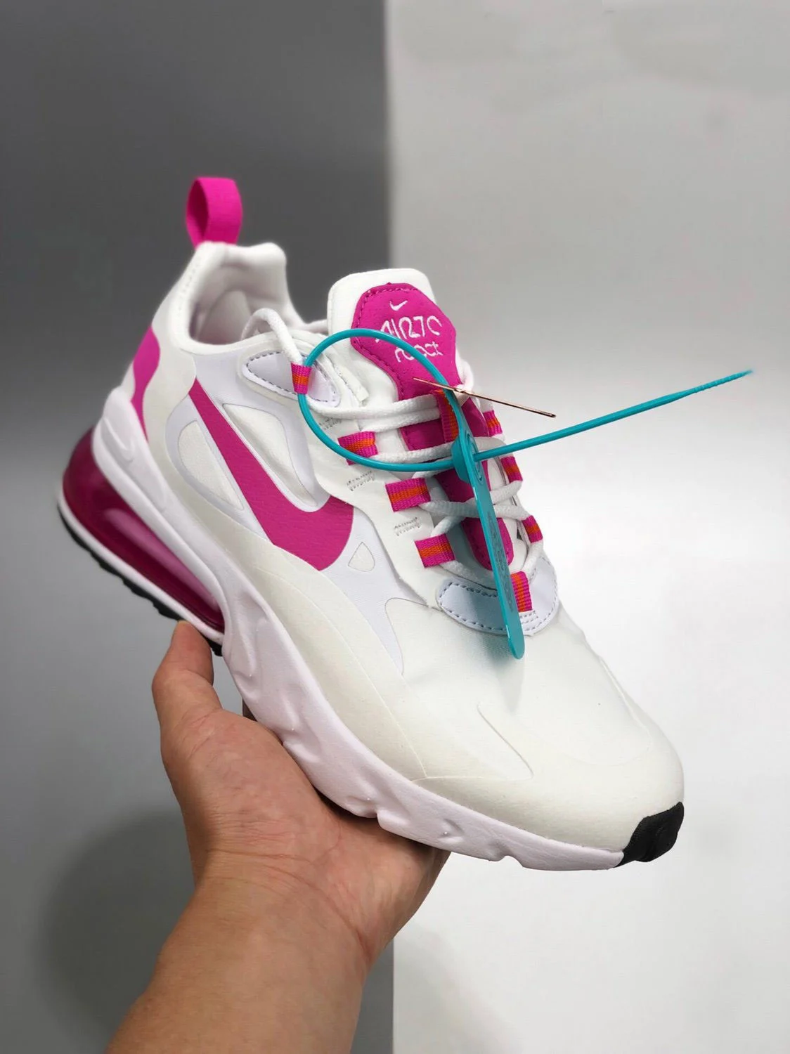 Nike Air Max 270 React White Pink For Sale