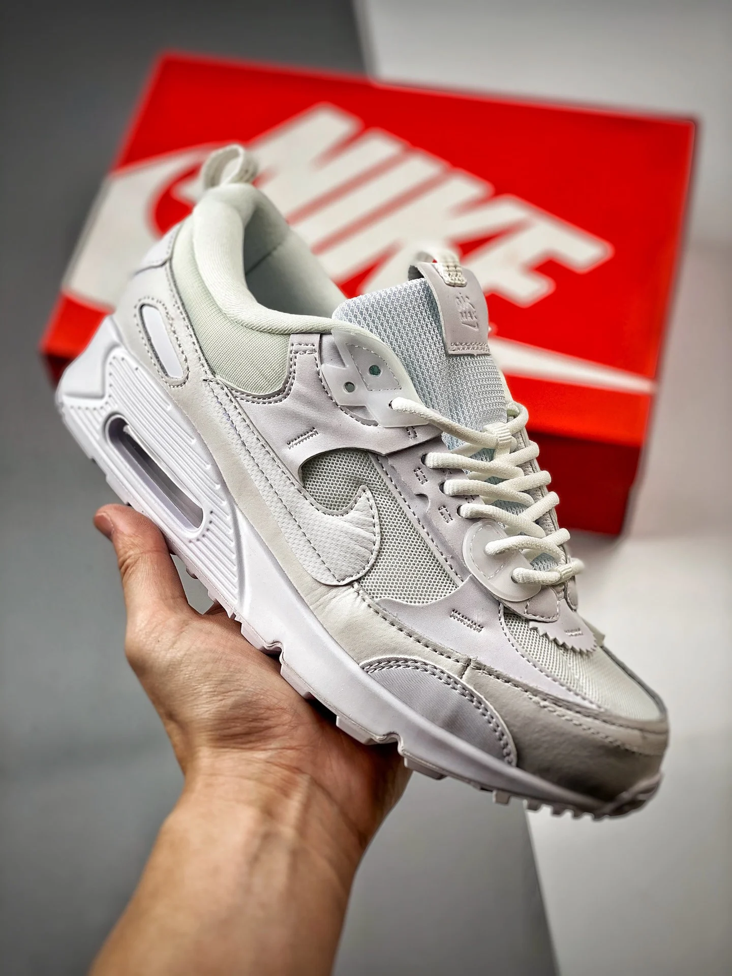 Nike Air Max 90 Futura Triple White DM9922-101 For Sale