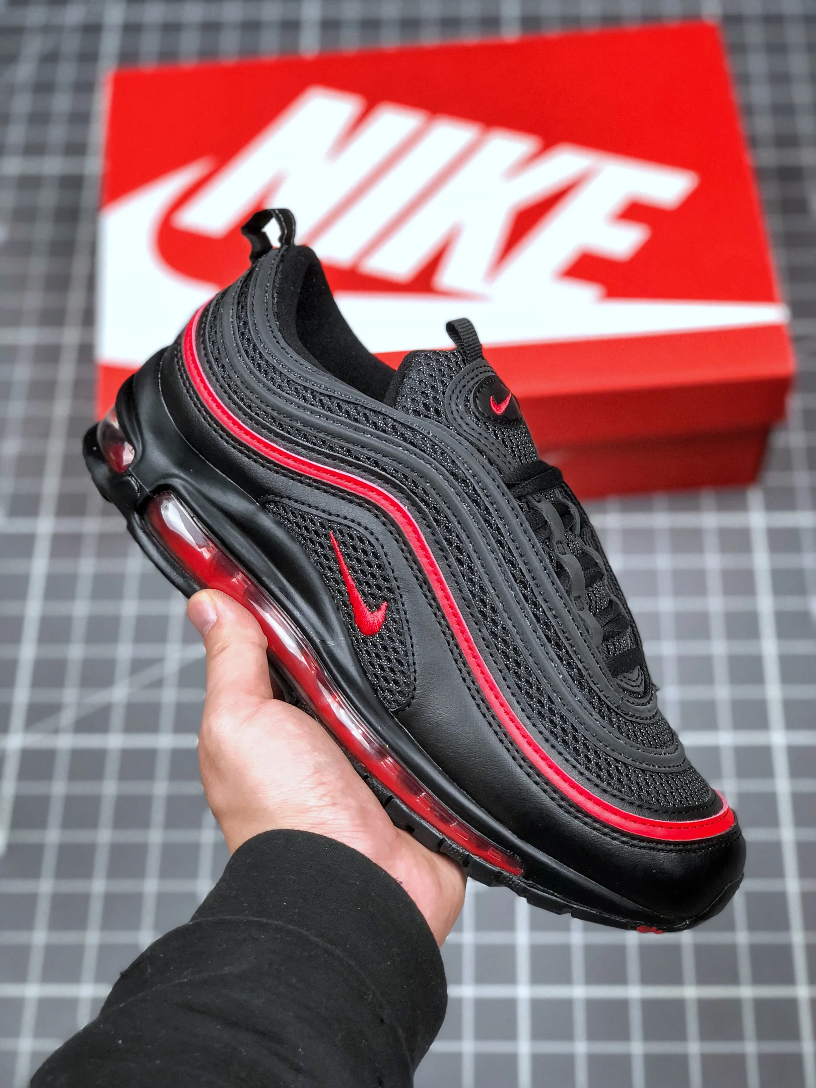 Nike Air Max 97 Valentines Day 2020 Black Red CU9990-001 On Sale