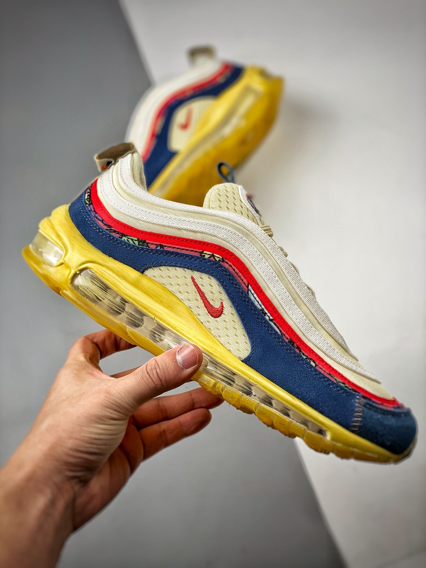 Nike Air Max 97 Coconut Milk Track Red-Fossil DV1486-162 For Sale