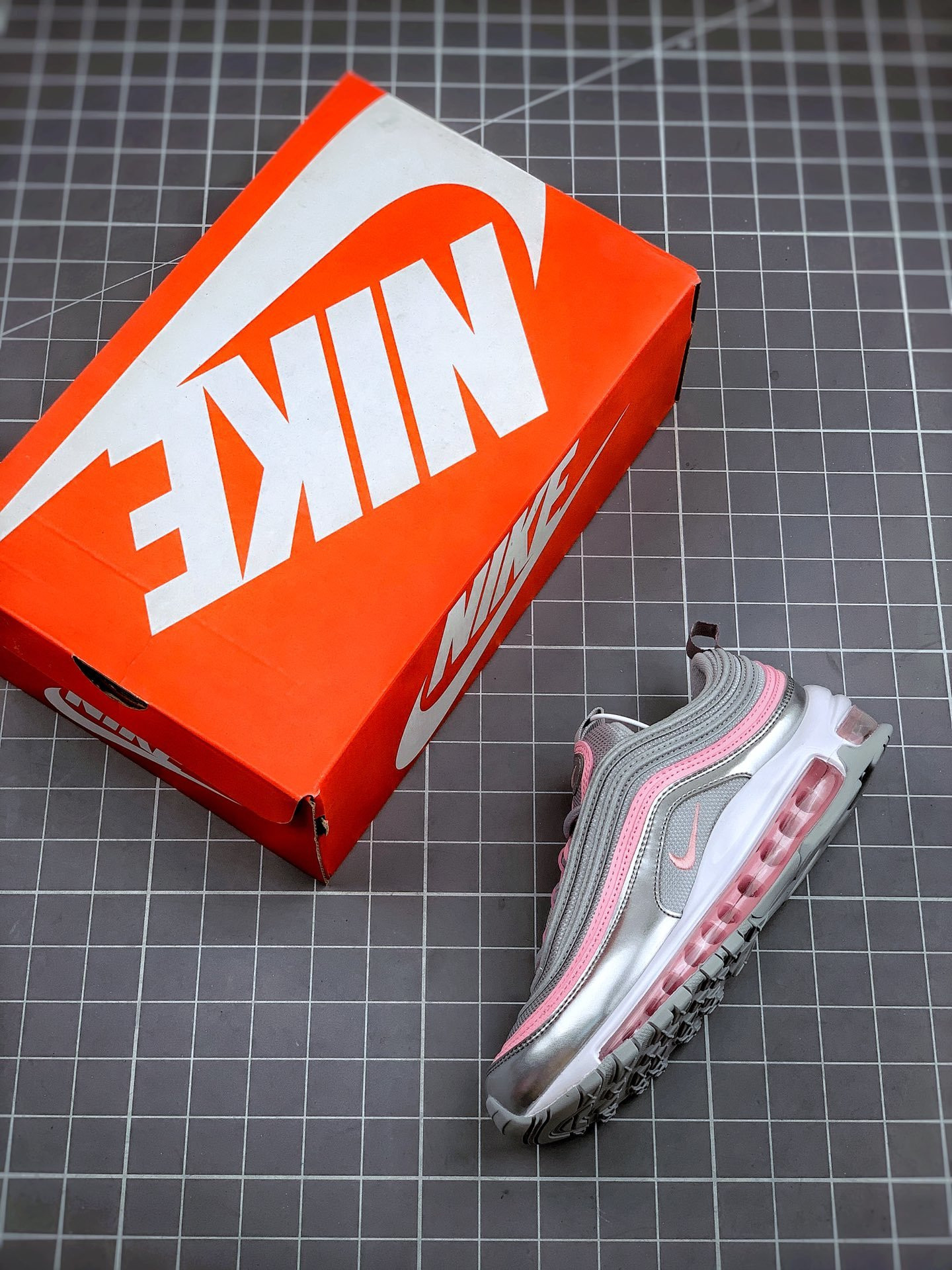 Nike Air Max 97 GS Silver Pink 921522-021 For Sale