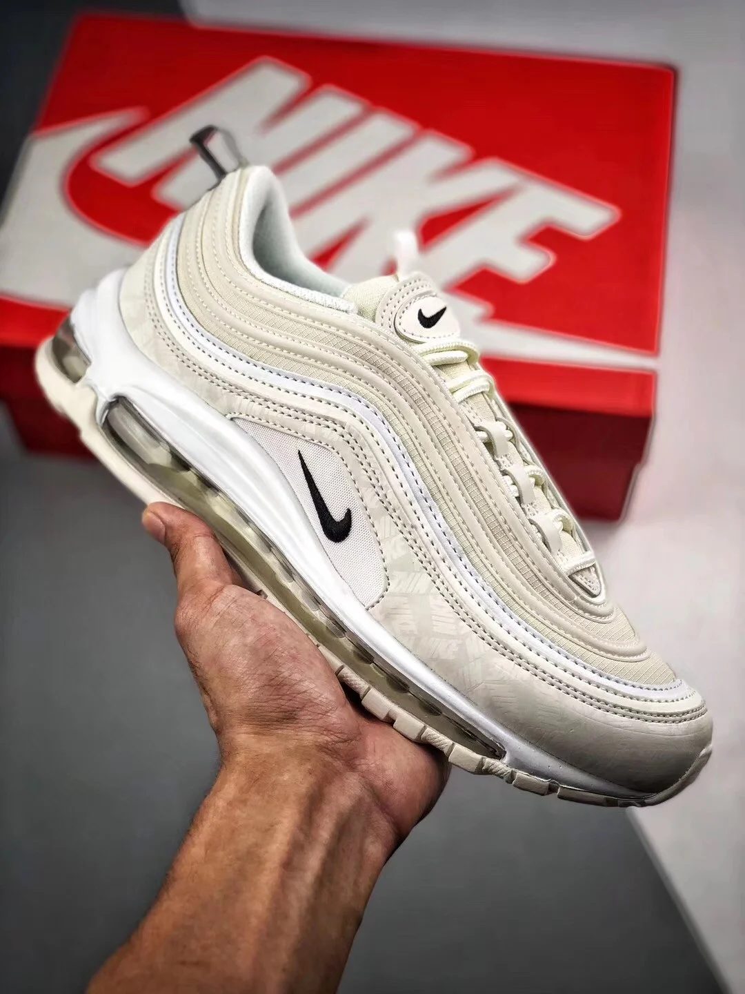 Nike Air Max 97 Reflective Logos Sail AR4259-100 On Sale