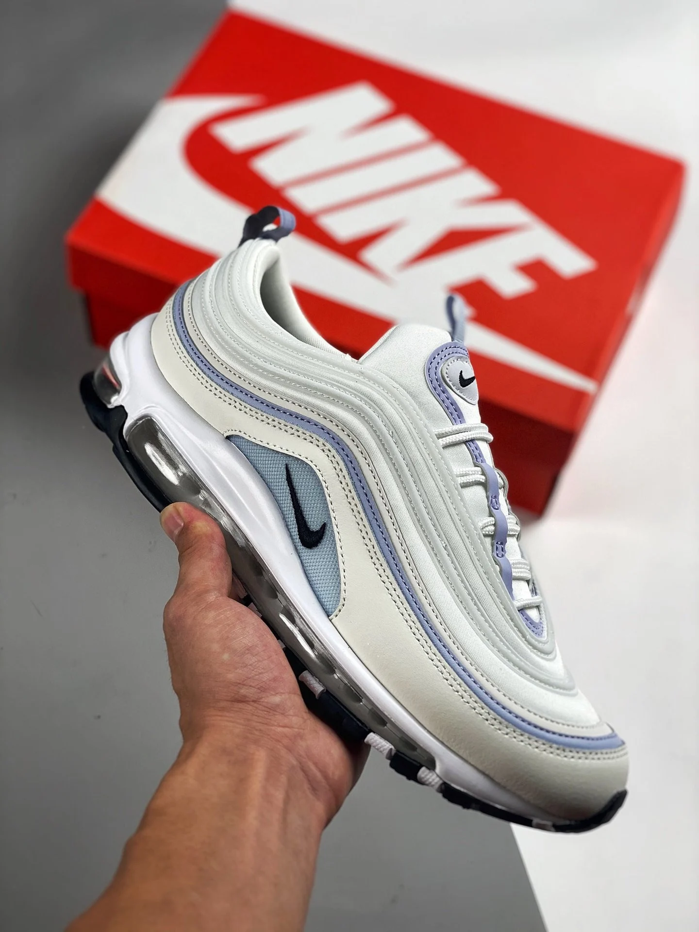 Nike Air Max 97 Sail Black-Photon Dust-Ghost For Sale