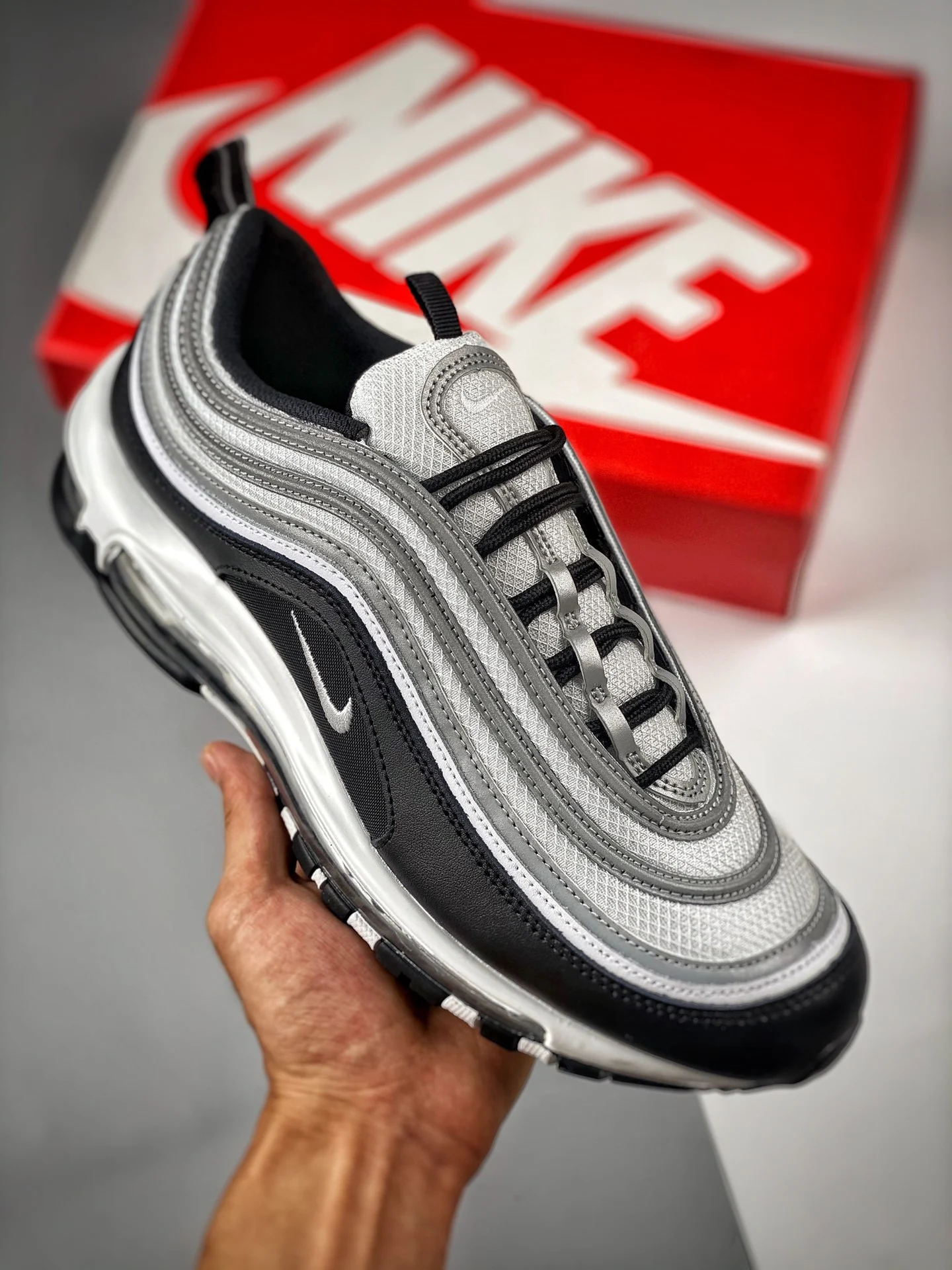 Nike Air Max 97 White Black Silver DM0027-001 For Sale