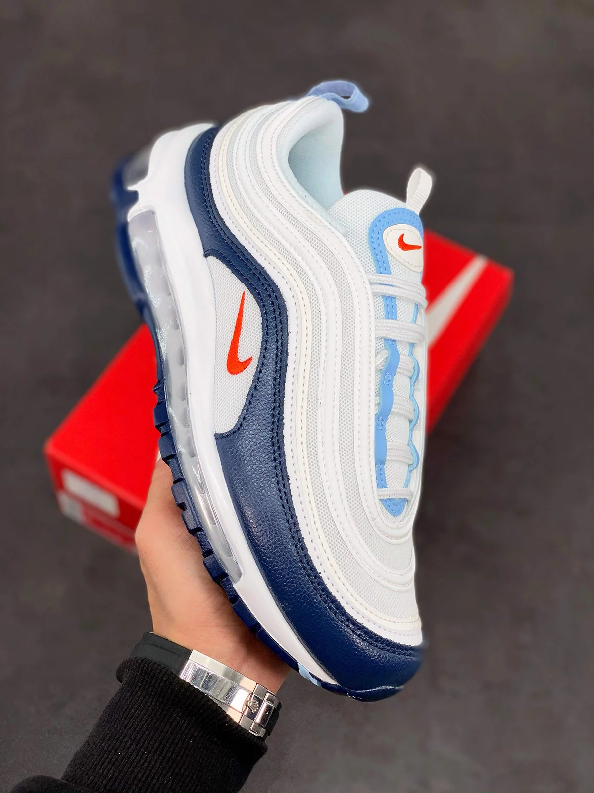 Nike Air Max 97 White Navy USA DM2824-100 For Sale