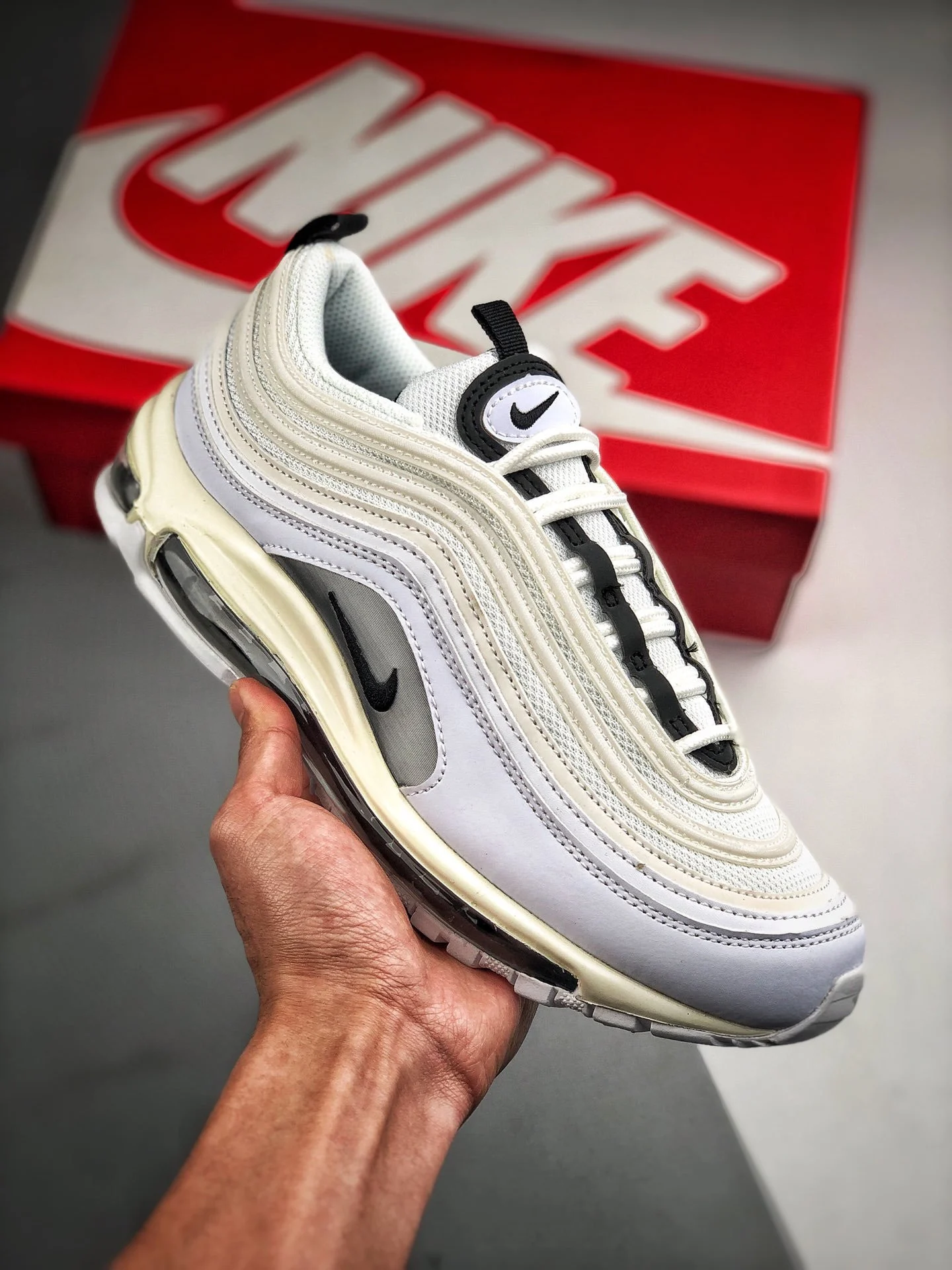 Nike Air Max 97 White Summit White-Black On Sale