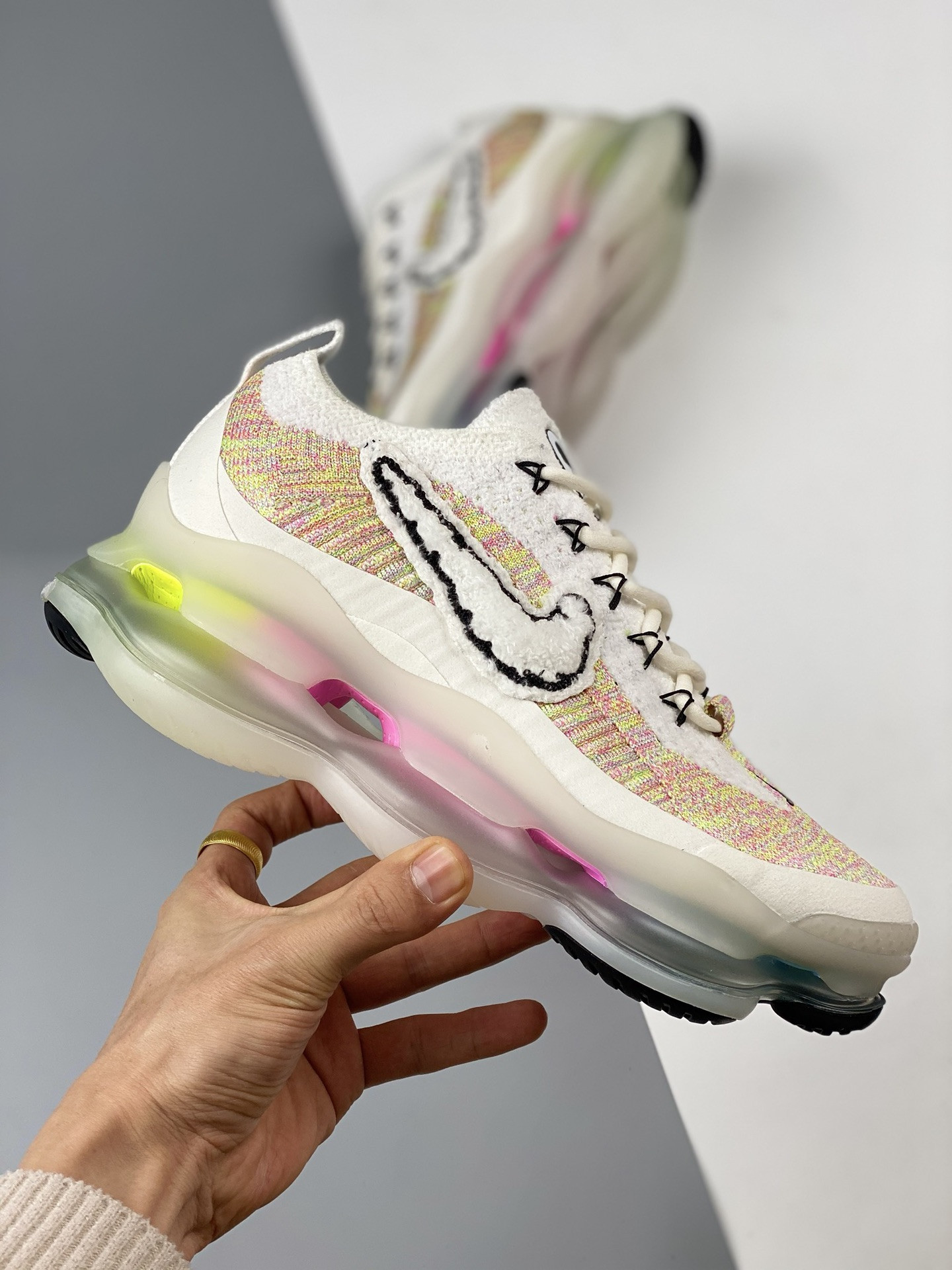 Nike Air Max Scorpion Air Max Day 2023 White Pink-Yellow For Sale