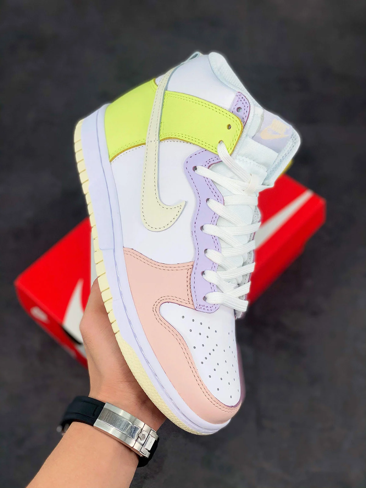 Nike Dunk High Cashmere White Cashmere-Lemon Twist For Sale