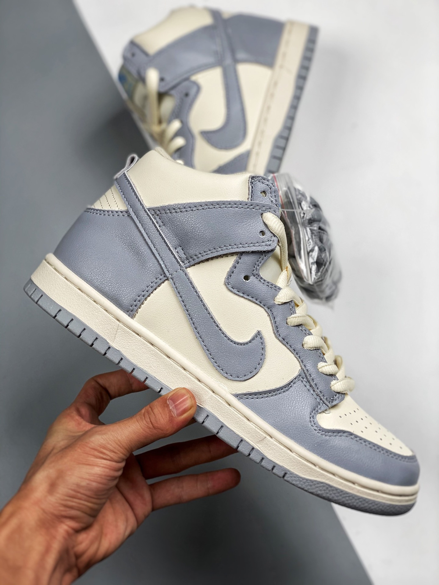 Nike Dunk High Sail Football Grey-Pale Ivory For Sale