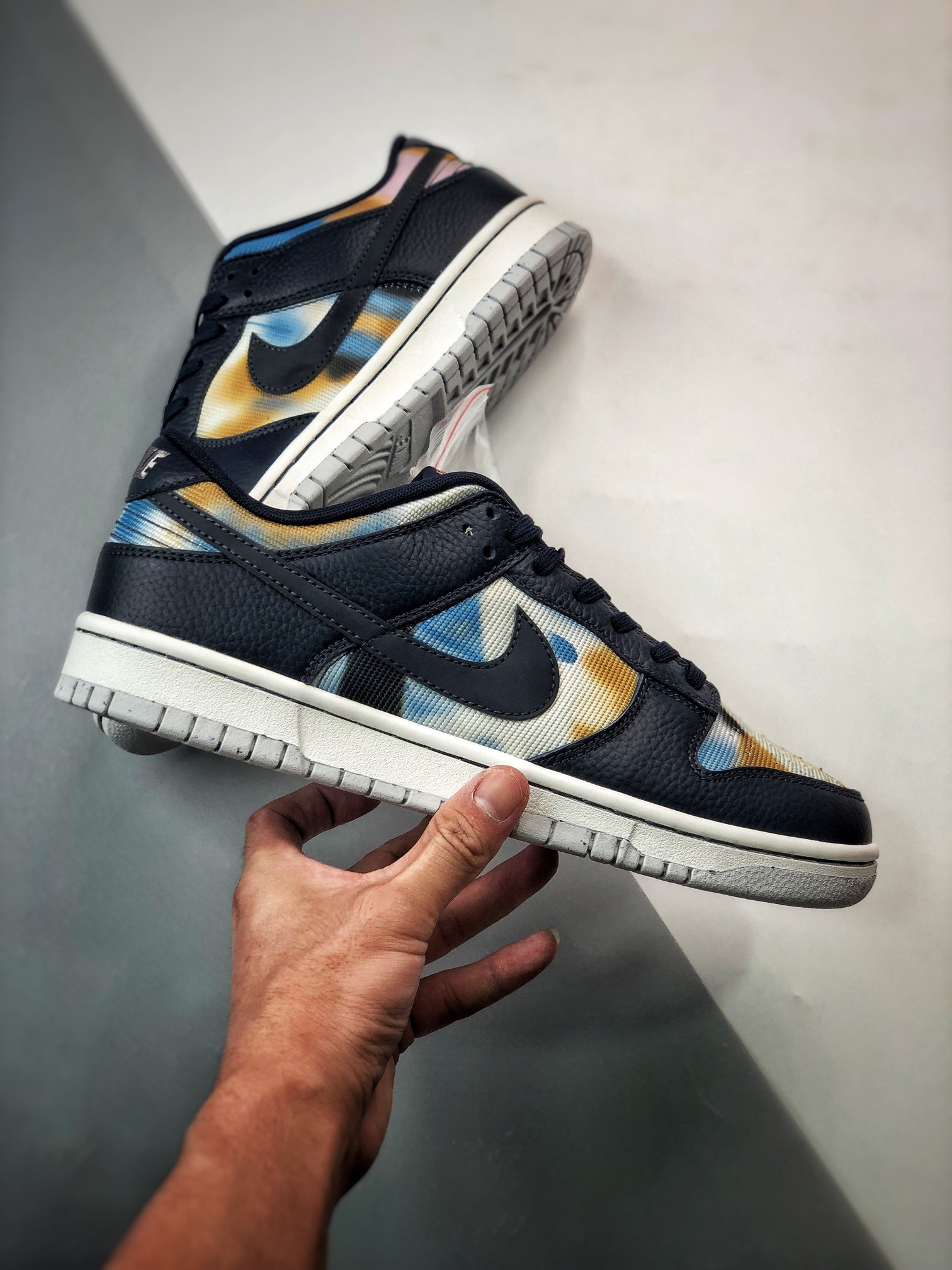 Nike Dunk Low Graffiti Navy Yellow DM0108-400 For Sale