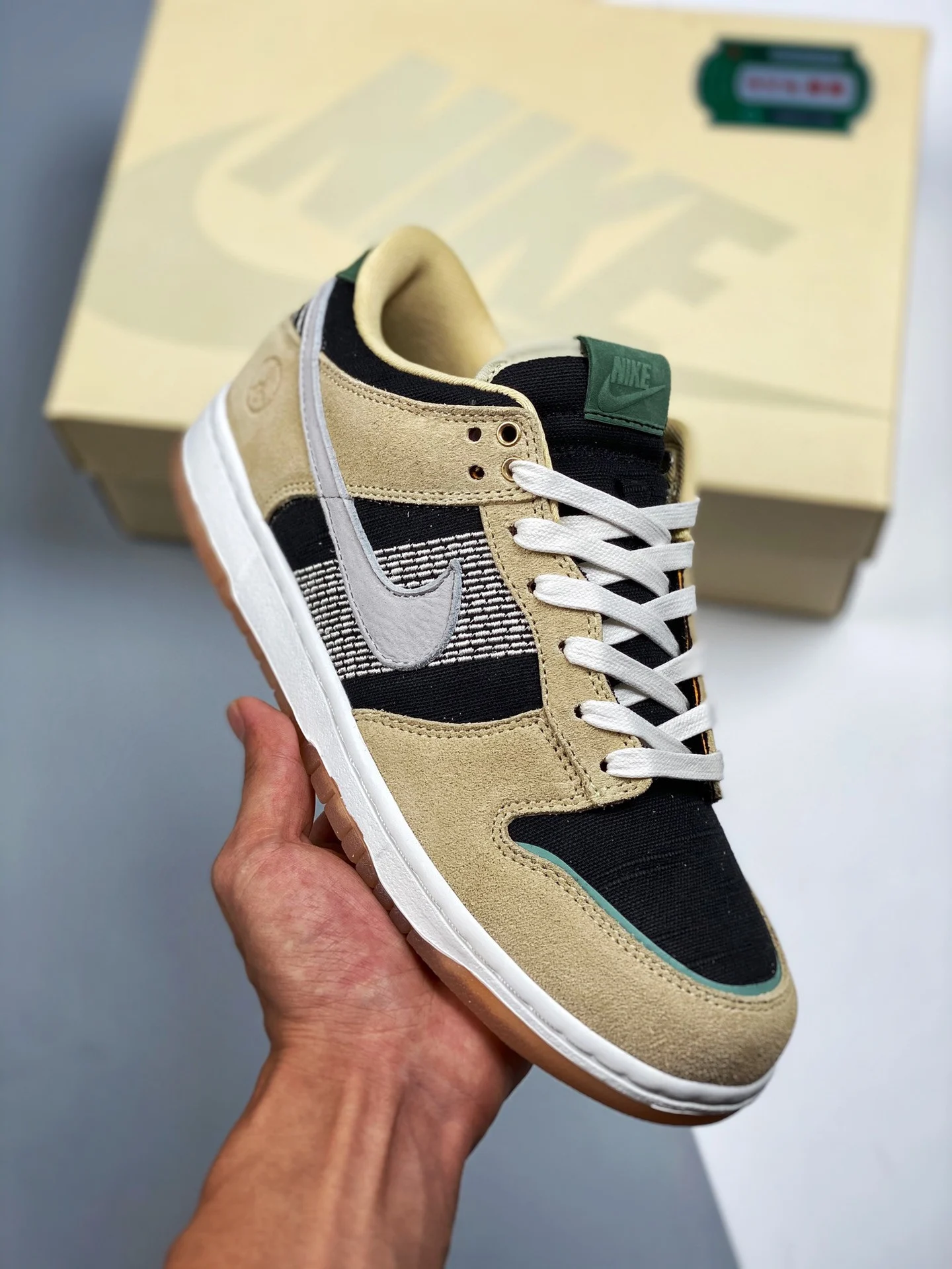 Nike Dunk Low Rooted in Peace Pale Vanilla Sail-Black-Silver Pine For Sale