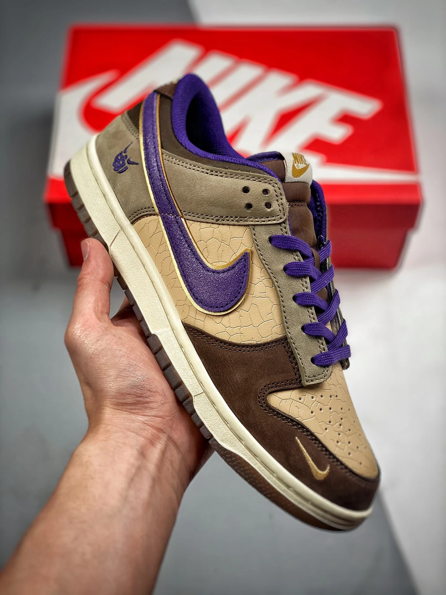 Nike Dunk Low Setsubun Tan Brown-Purple DQ5009-268 For Sale