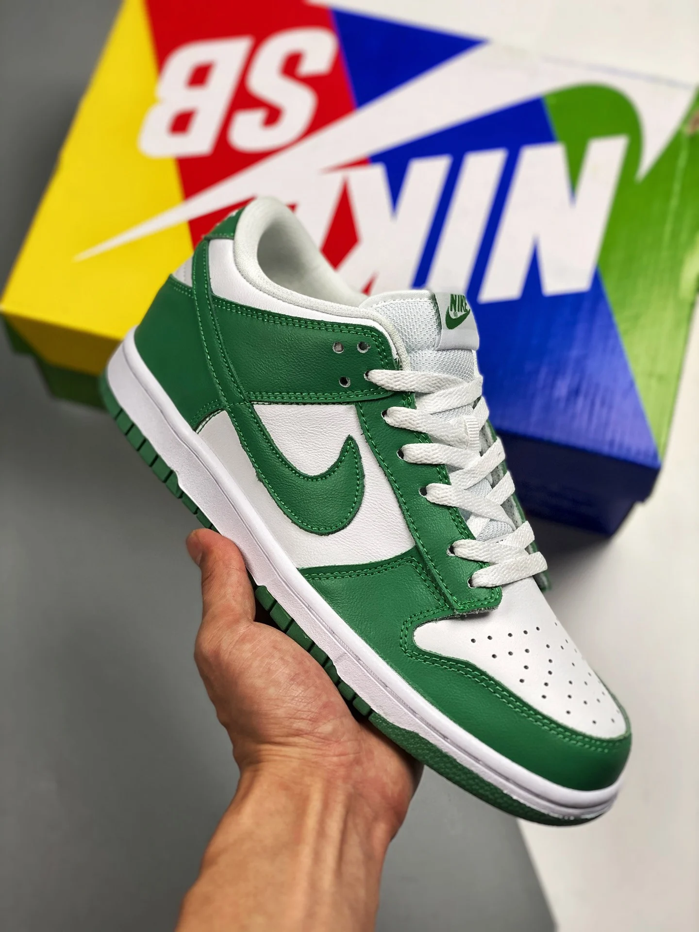 Nike Dunk Low White Green Glow CU1726-188 For Sale