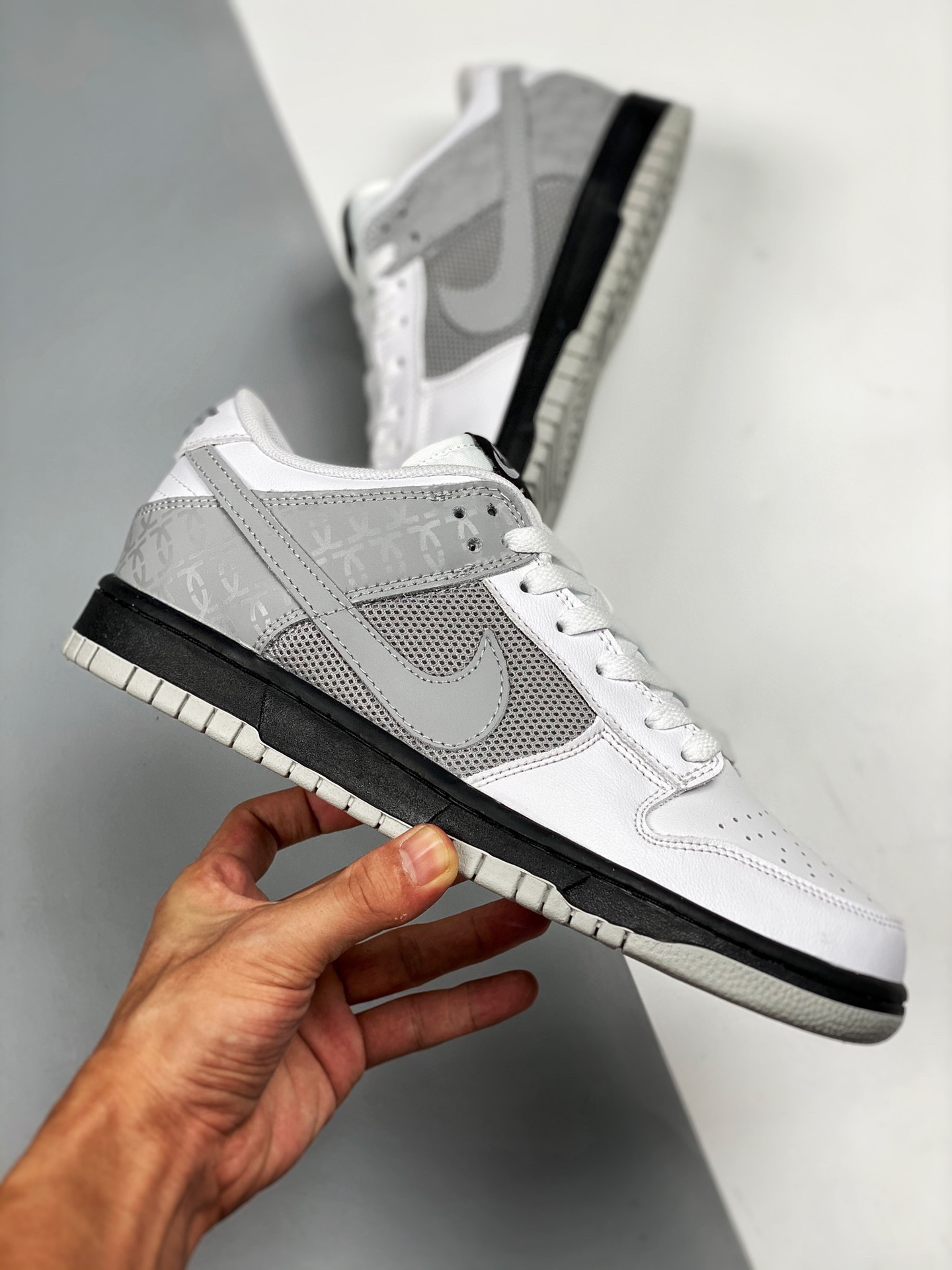 Nike Dunk Low White Neutral Grey-Black For Sale