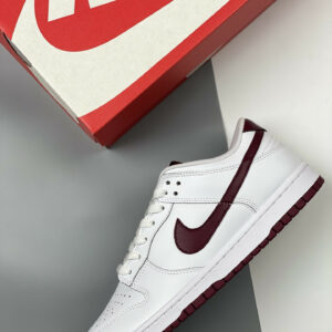 Nike Dunk Low White Night Maroon DV0831-102 For Sale