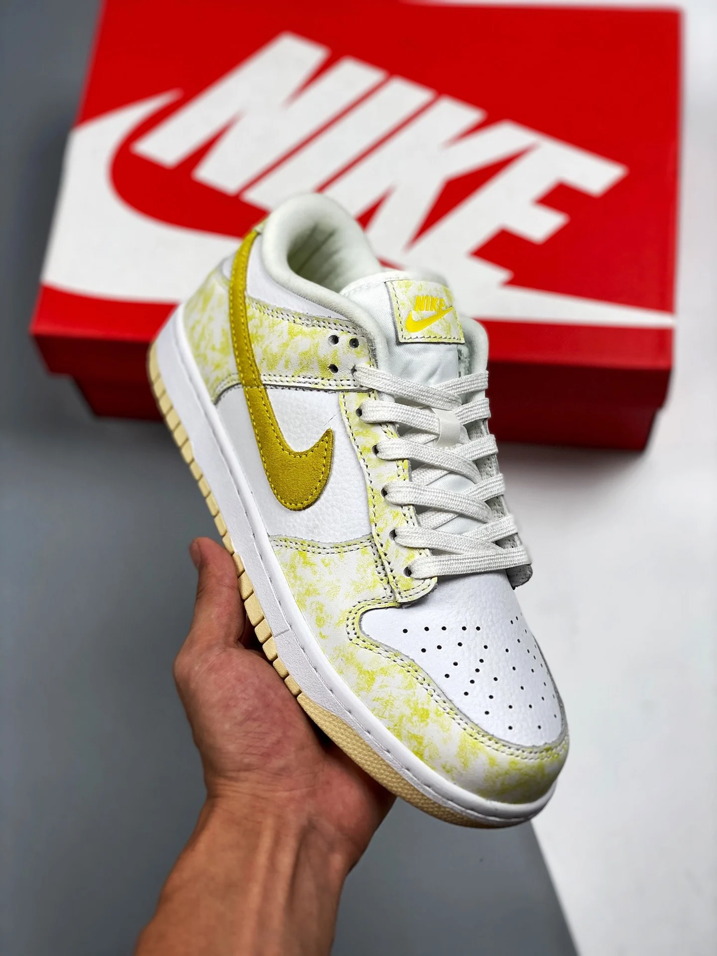 Nike Dunk Low Yellow Strike White DM9467-700 For Sale