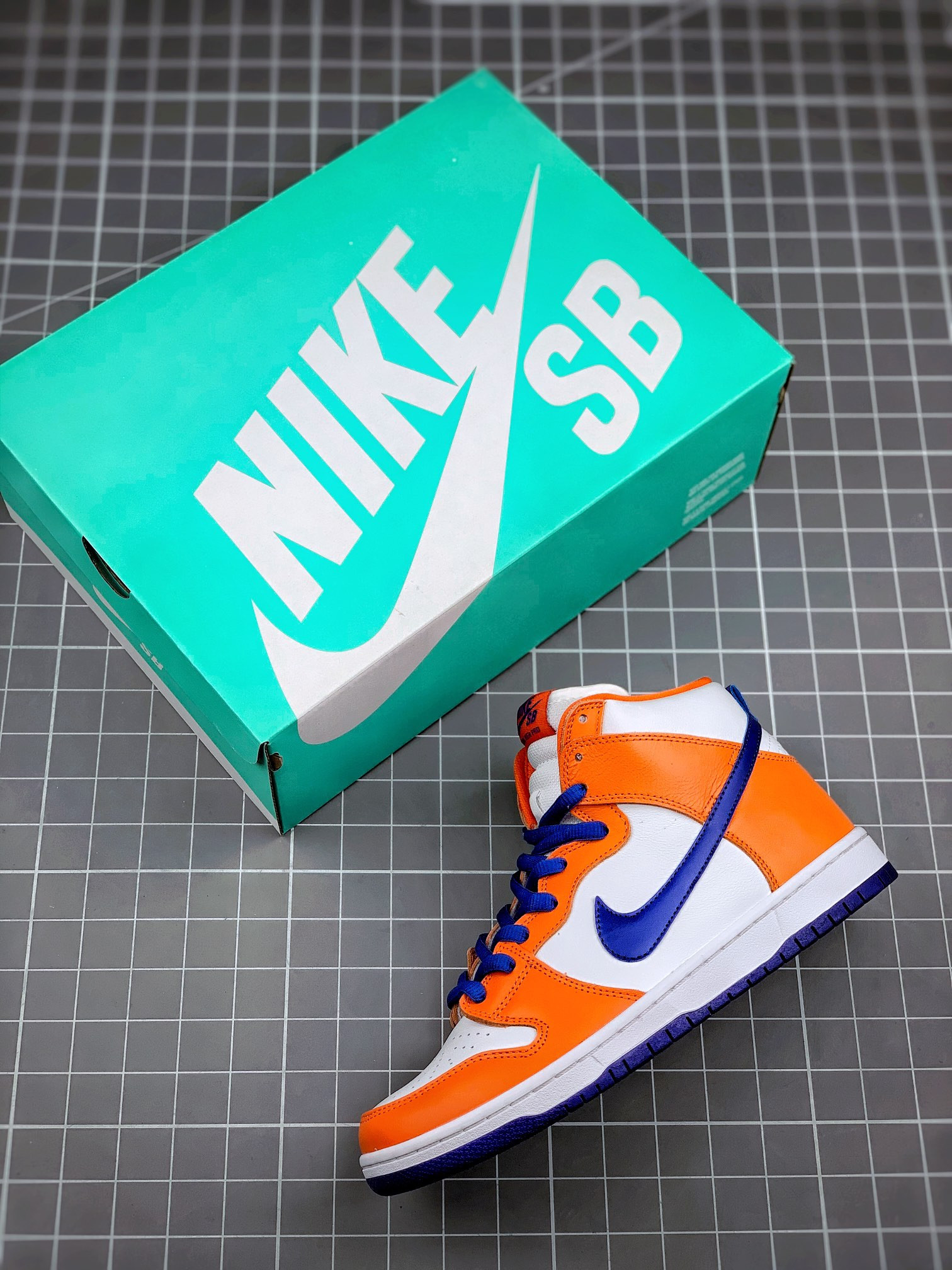 Nike SB Dunk High Danny Supa Safety Orange Hyper Blue-White For Sale