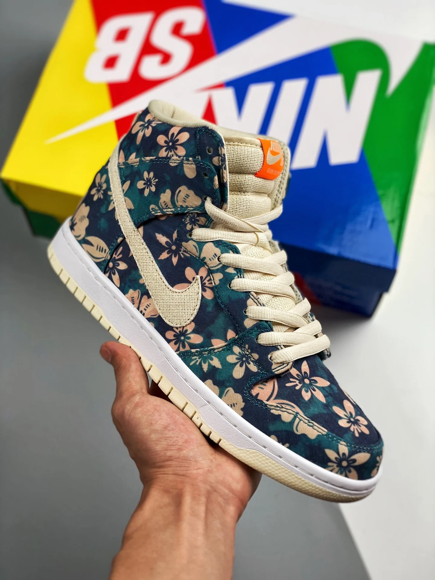 Nike SB Dunk High Hawaii Sail Blue-Green Aqua For Sale