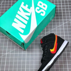 Nike SB Dunk High Truck It Black University Gold-Team Orange For Sale