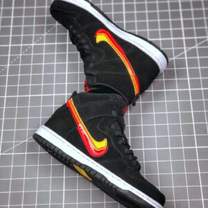 Nike SB Dunk High Truck It Black University Gold-Team Orange For Sale