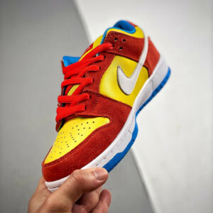 Nike SB Dunk Low Bart Simpson Habanero Red White-Blue Hero For Sale