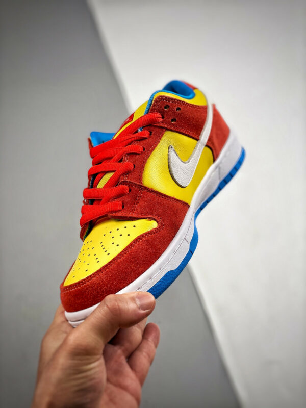 Nike SB Dunk Low Bart Simpson Habanero Red White-Blue Hero For Sale