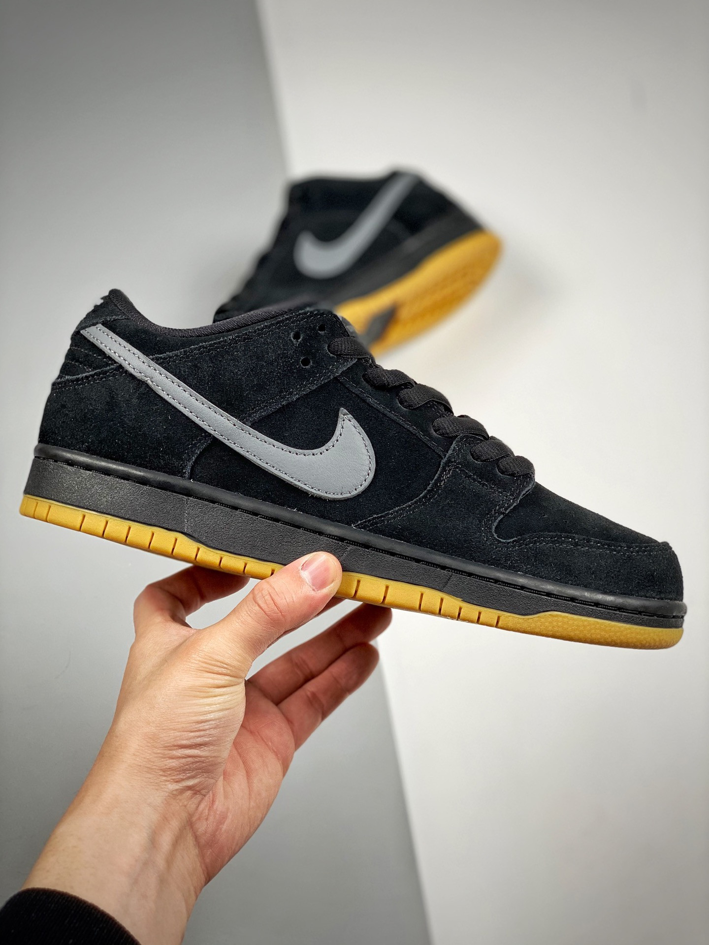 Nike SB Dunk Low Fog Black Gum For Sale