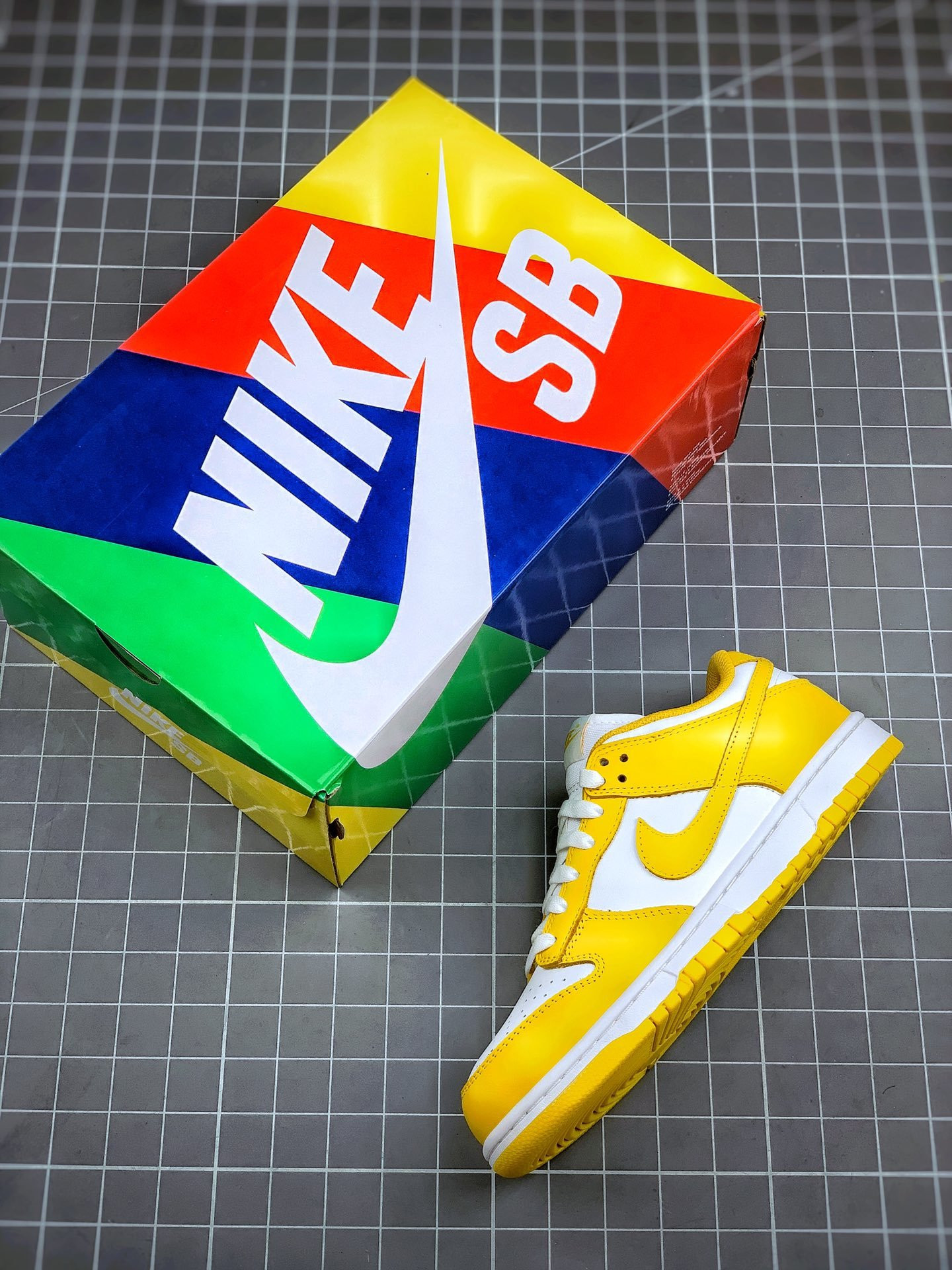 Nike SB Dunk Low Yellow White For Sale