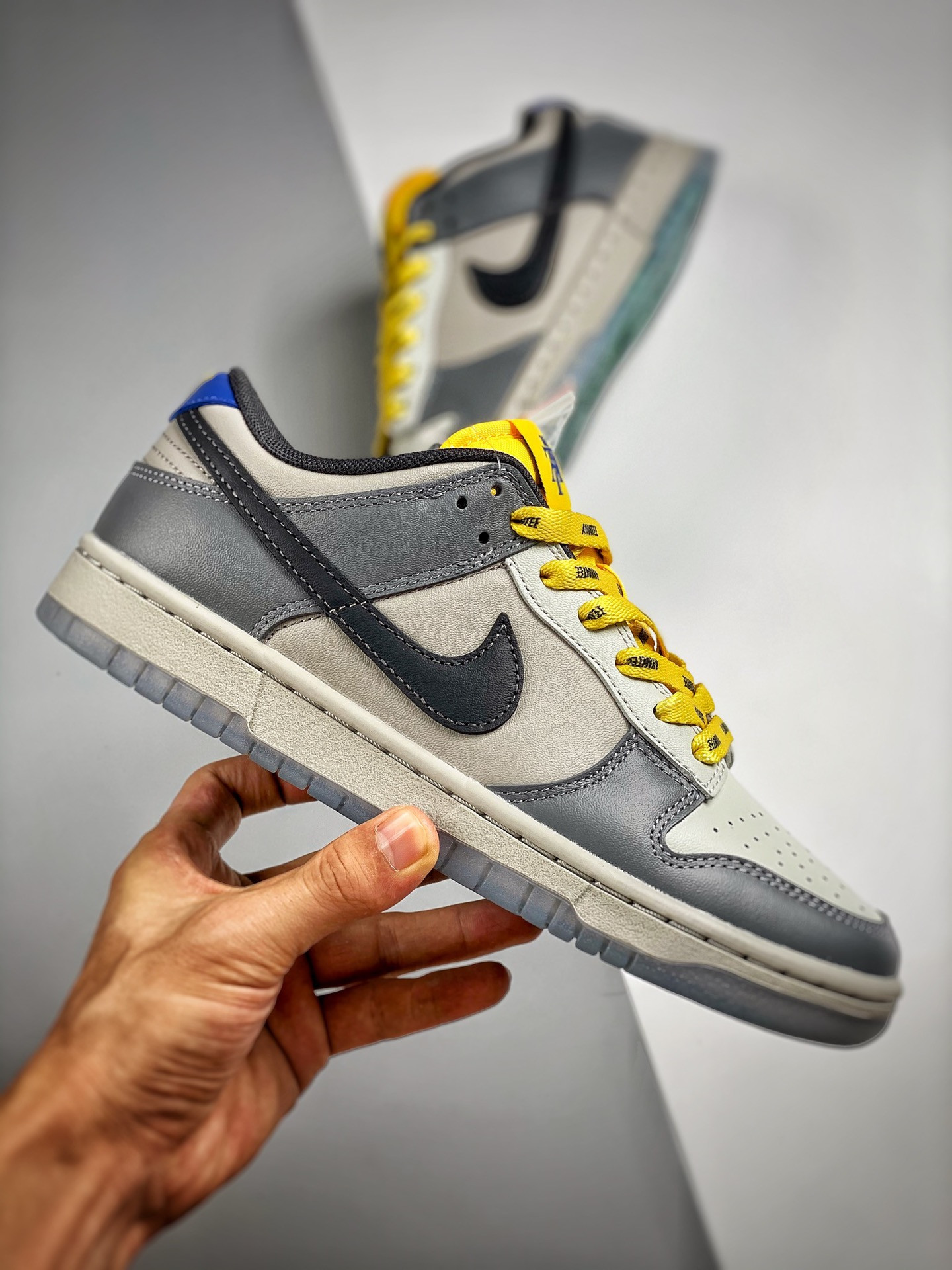 North Carolina A&T x Nike Dunk Low Cool Grey Yellow-Blue-Black-Sail For Sale