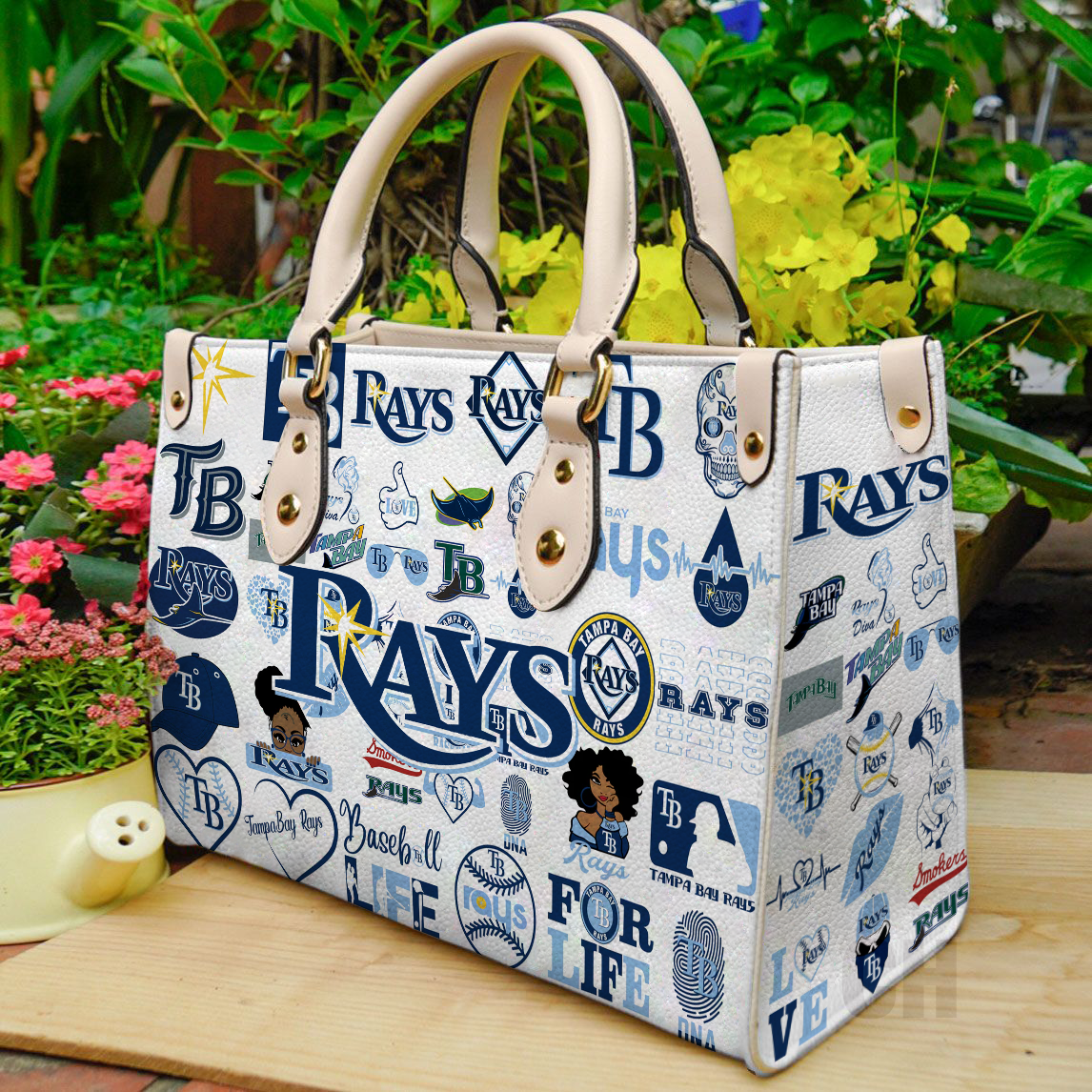 Tampa Bay Rays Women Leather Hand Bag