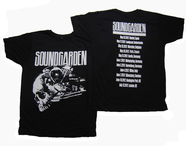 Soundgarden Engine Head European Tour 2012 T Shirt