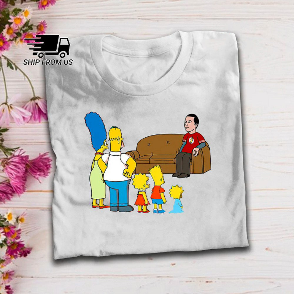 The Big Bang Theory Simpson And Sheldon Cooper Unisex Classic 1 T Shirt