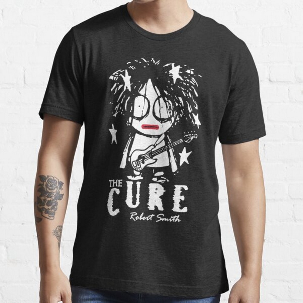 The Cure Rock Band Cotton Tee Robert Smith Funny T Shirt