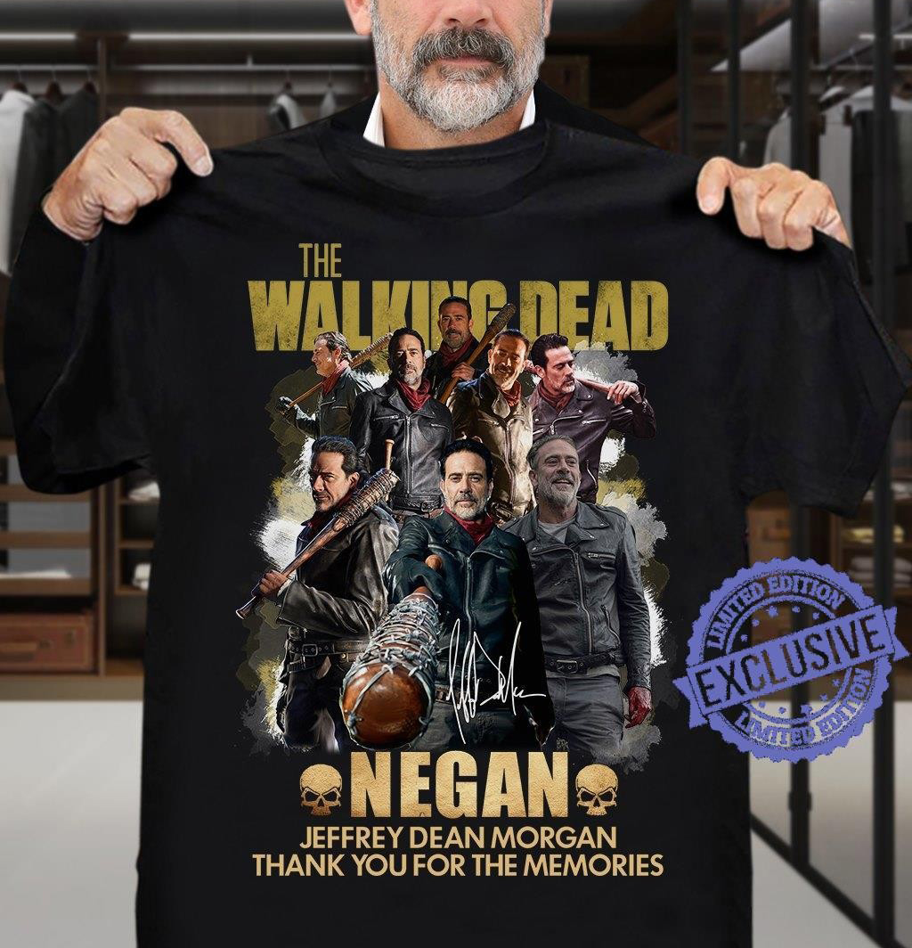 The Walking Dead Negan Jeffrey Dean Morgan Thank You For The Memories 1 T Shirt