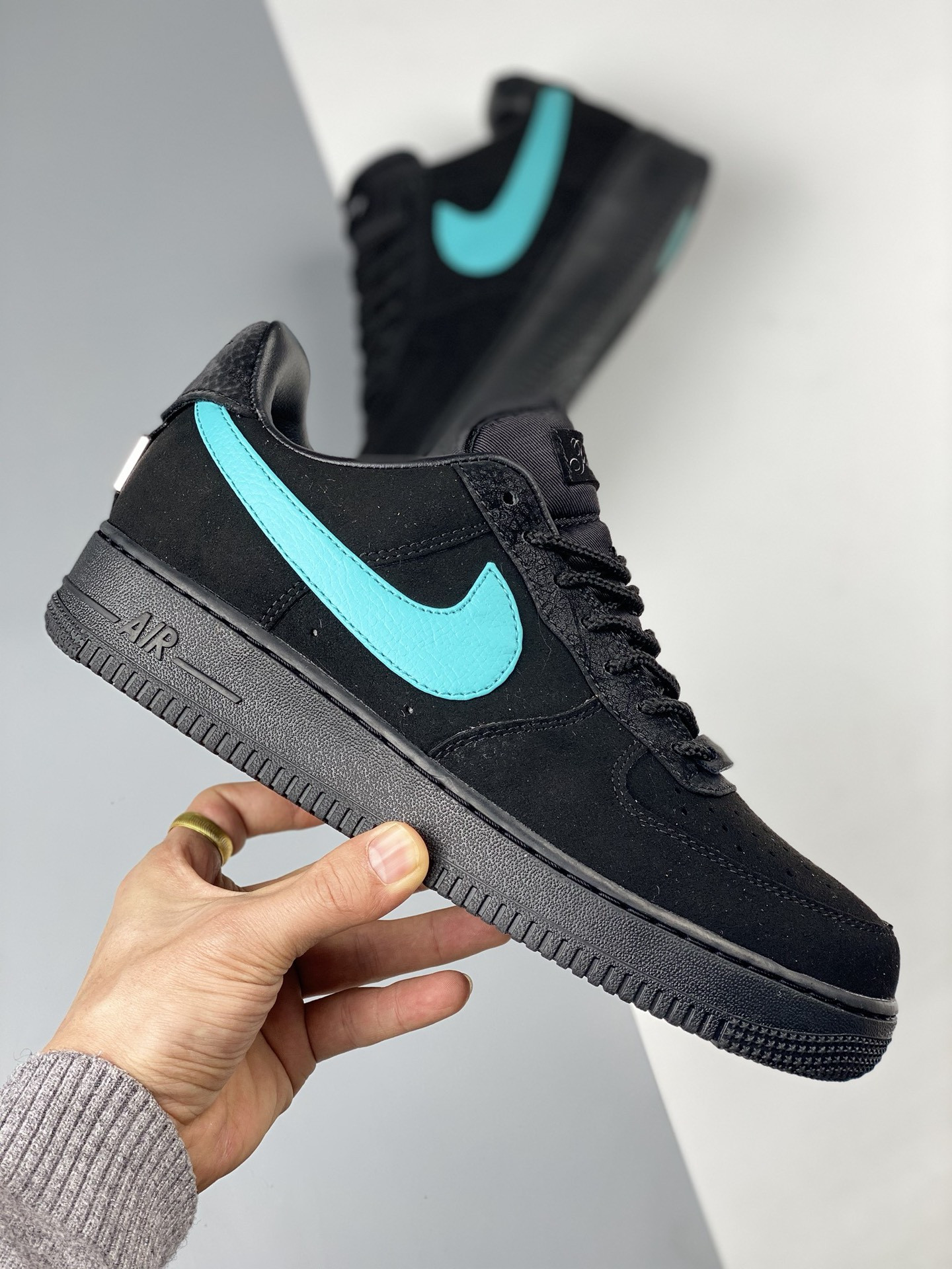 Tiff & Co. x Nike Air Force 1 Low 1837 Black Blue DZ1382-001 For Sale