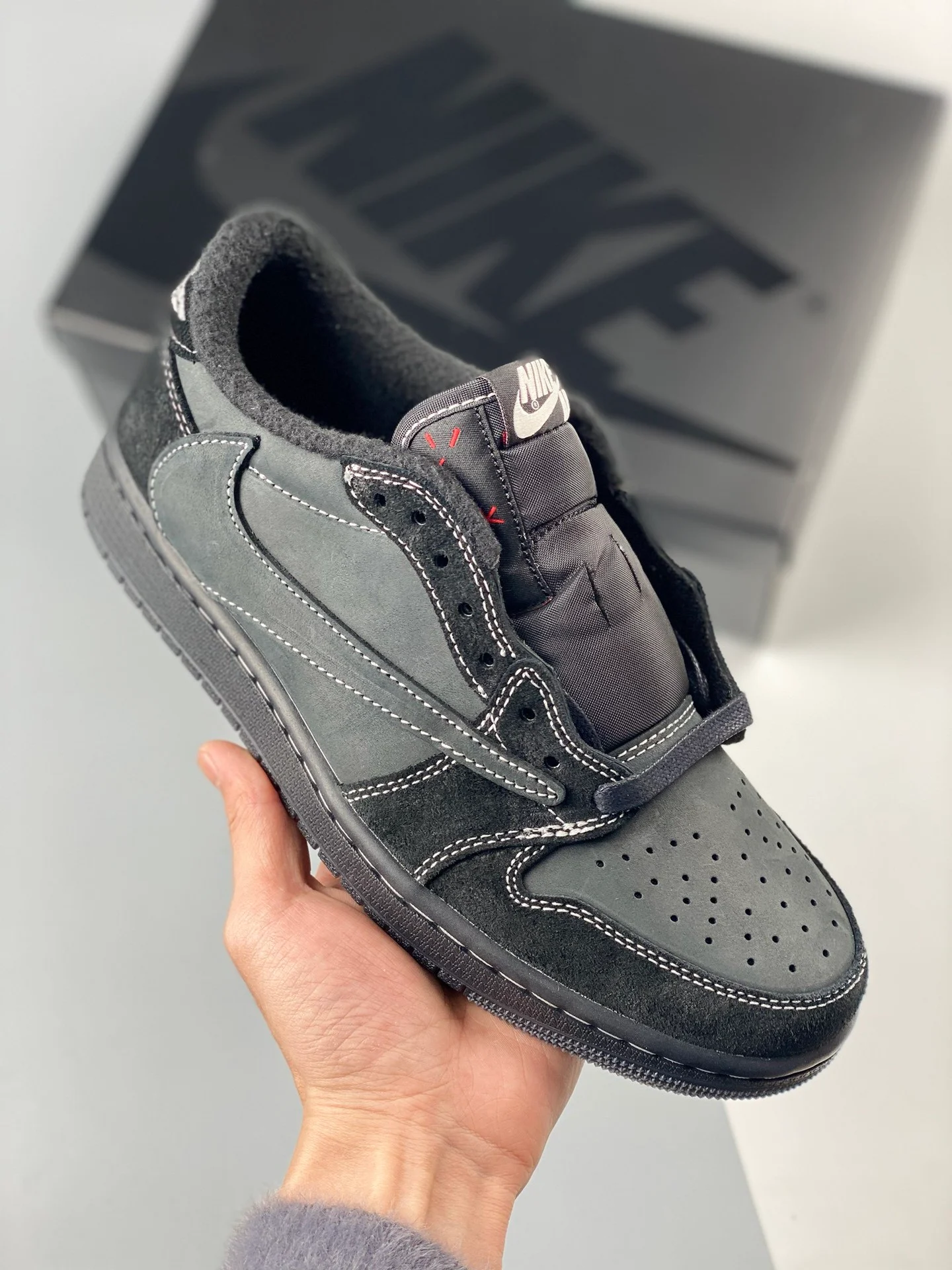 Travis Scott x Air Jordan 1 Low OG Black Phantom DM7866-001 For Sale