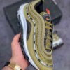 Undefeated x Nike Air Max 97 Militia Green Black-Orange Blaze-White For Sale