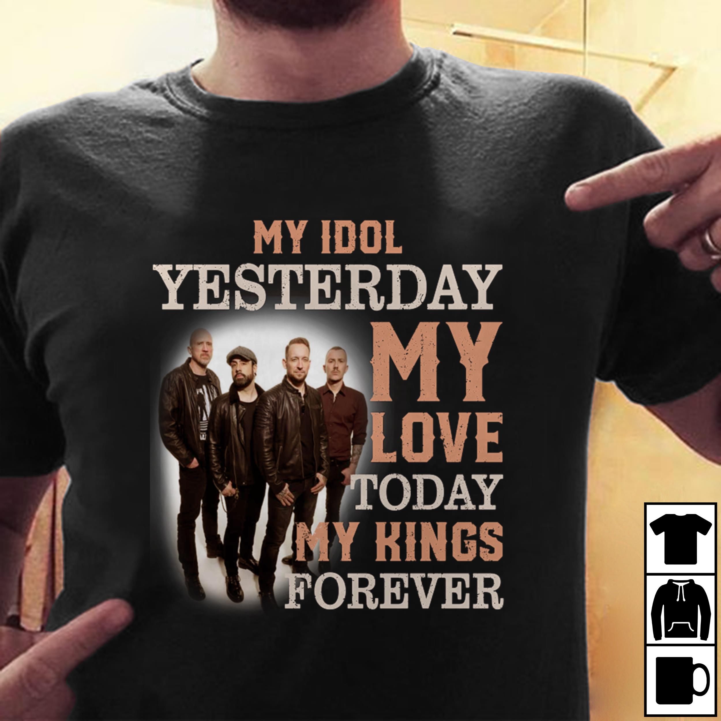 Volbeat My Idol Yesterday My Love Today My King Forever T Shirt