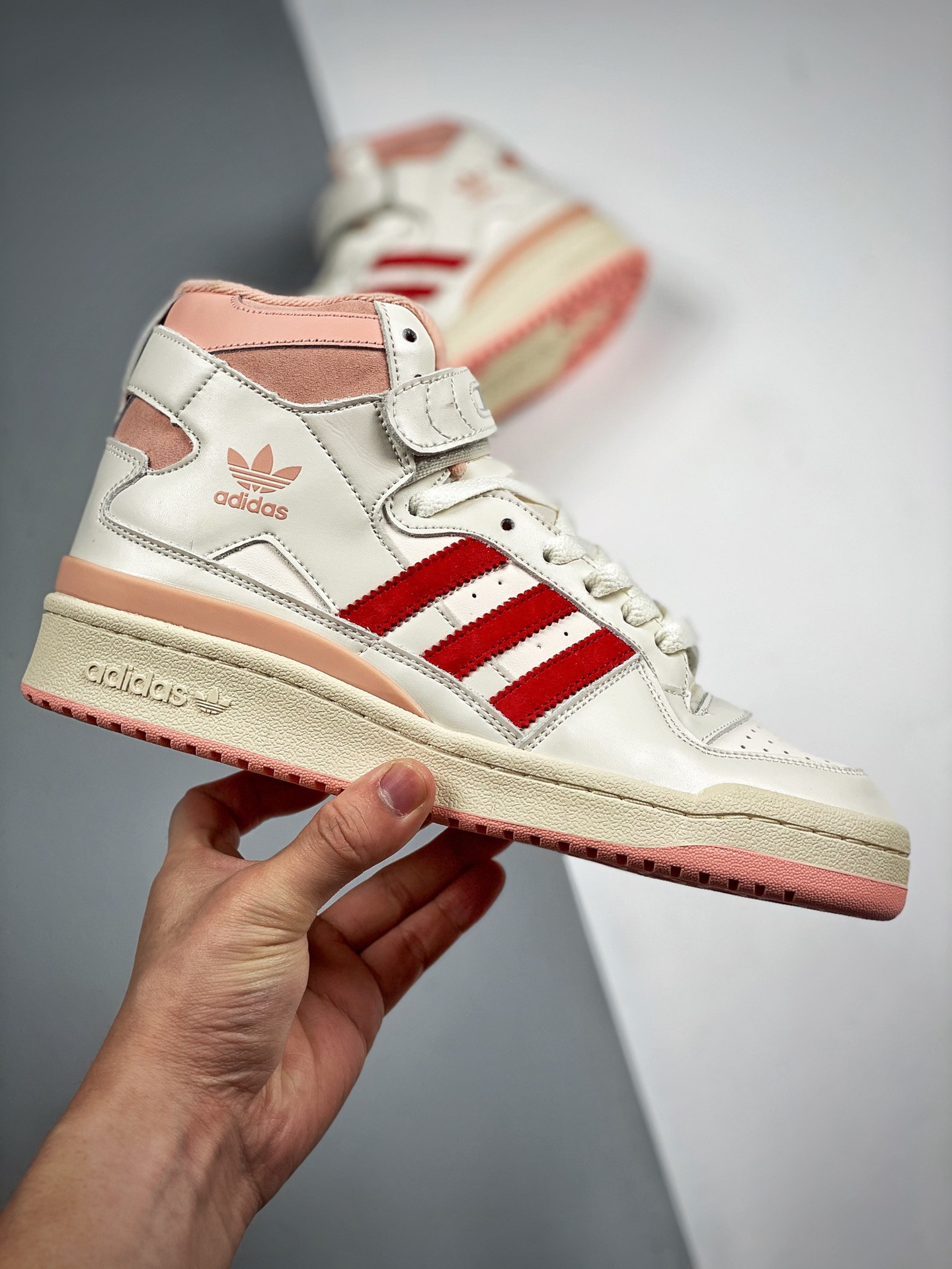 Adidas Forum 84 High Off White Pink Glow-Vivid Red For Sale