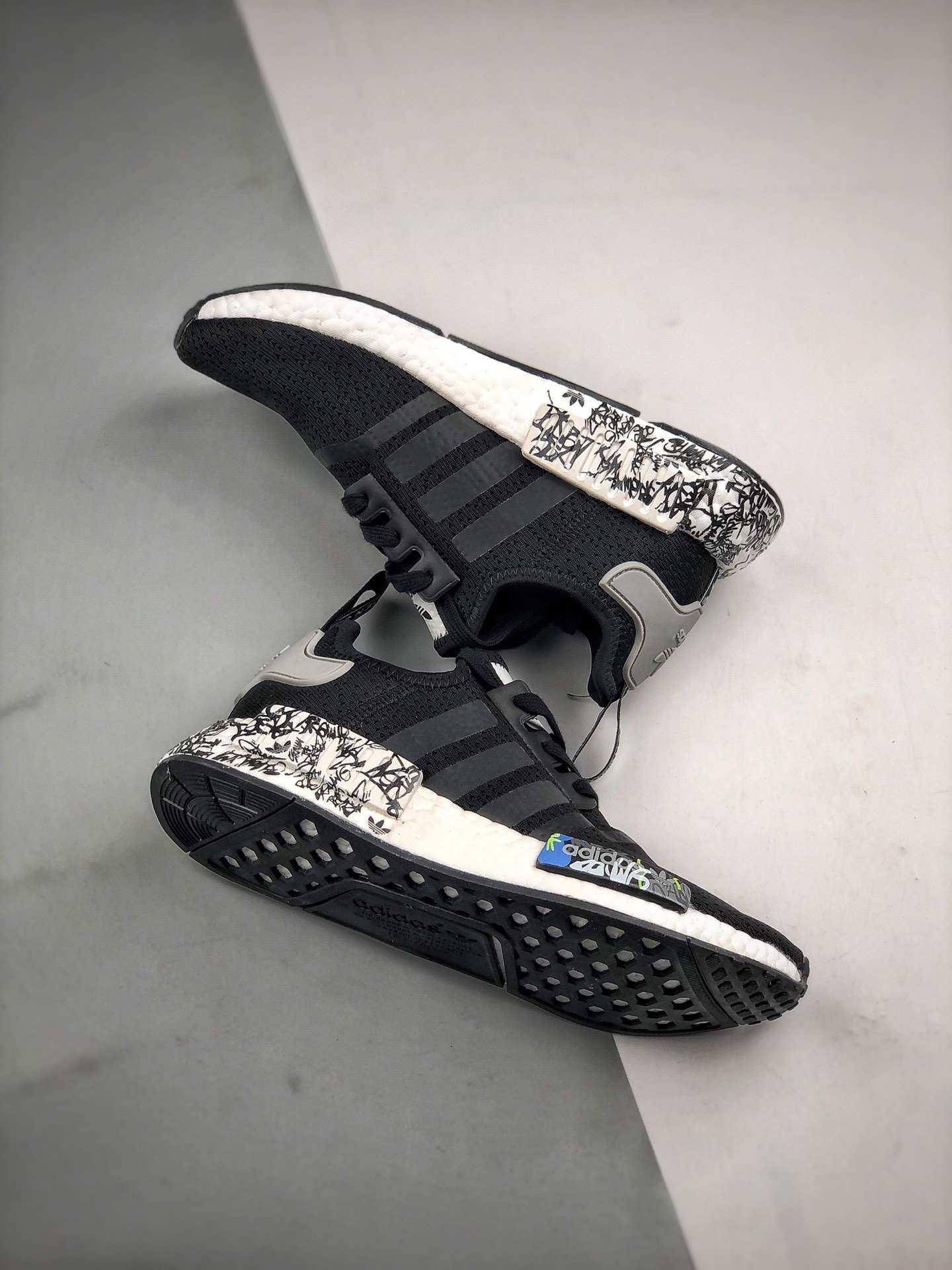 Adidas NMD R1 V2 Black White EH0779 For Sale