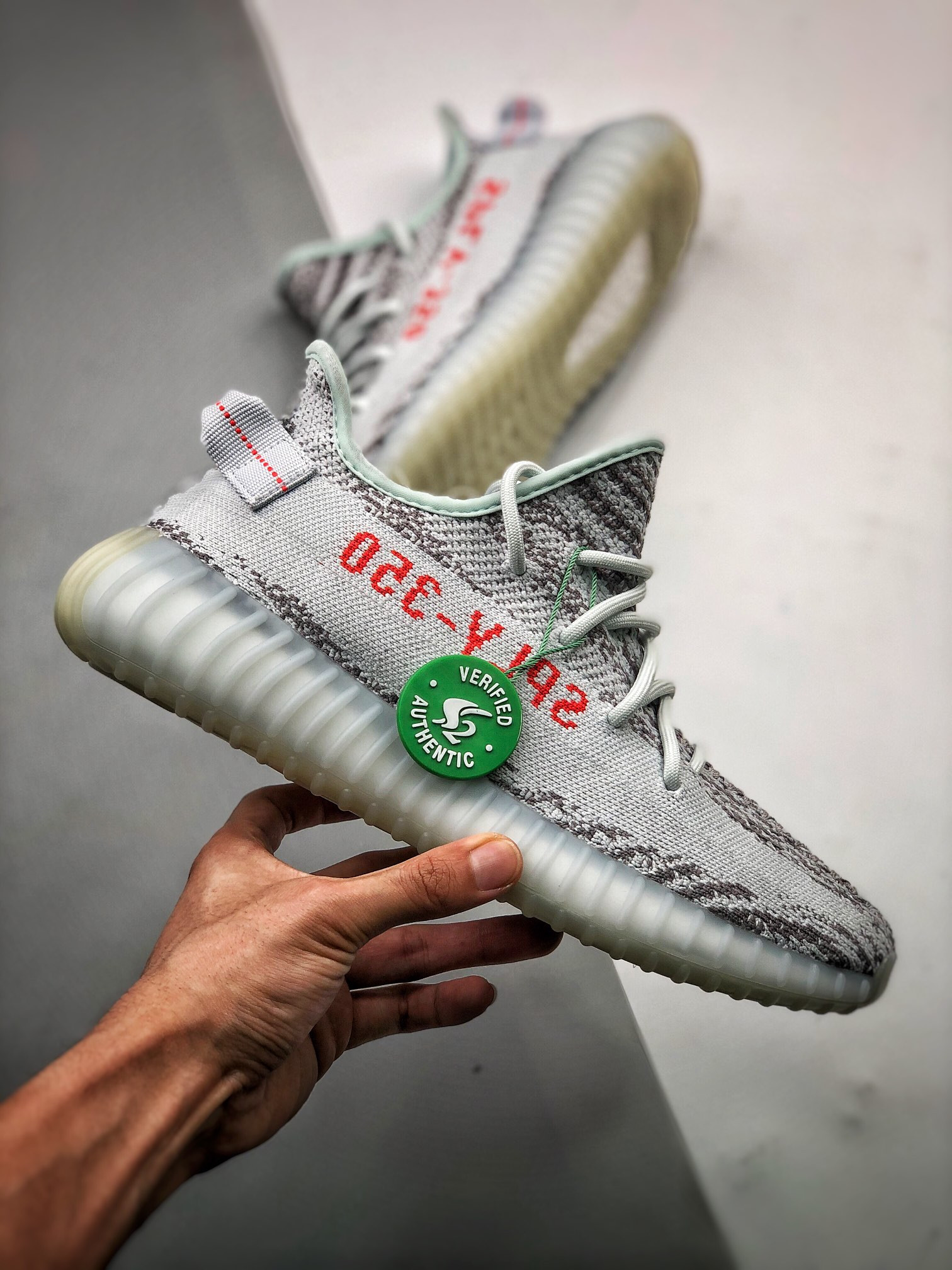 Adidas Yeezy 350 Boost V2 Blue Tint B37571 For Sale