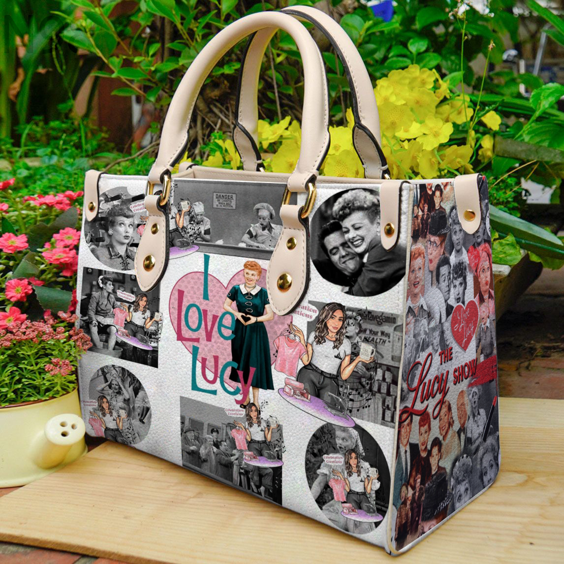 I Love Lucy Women Leather Hand Bag