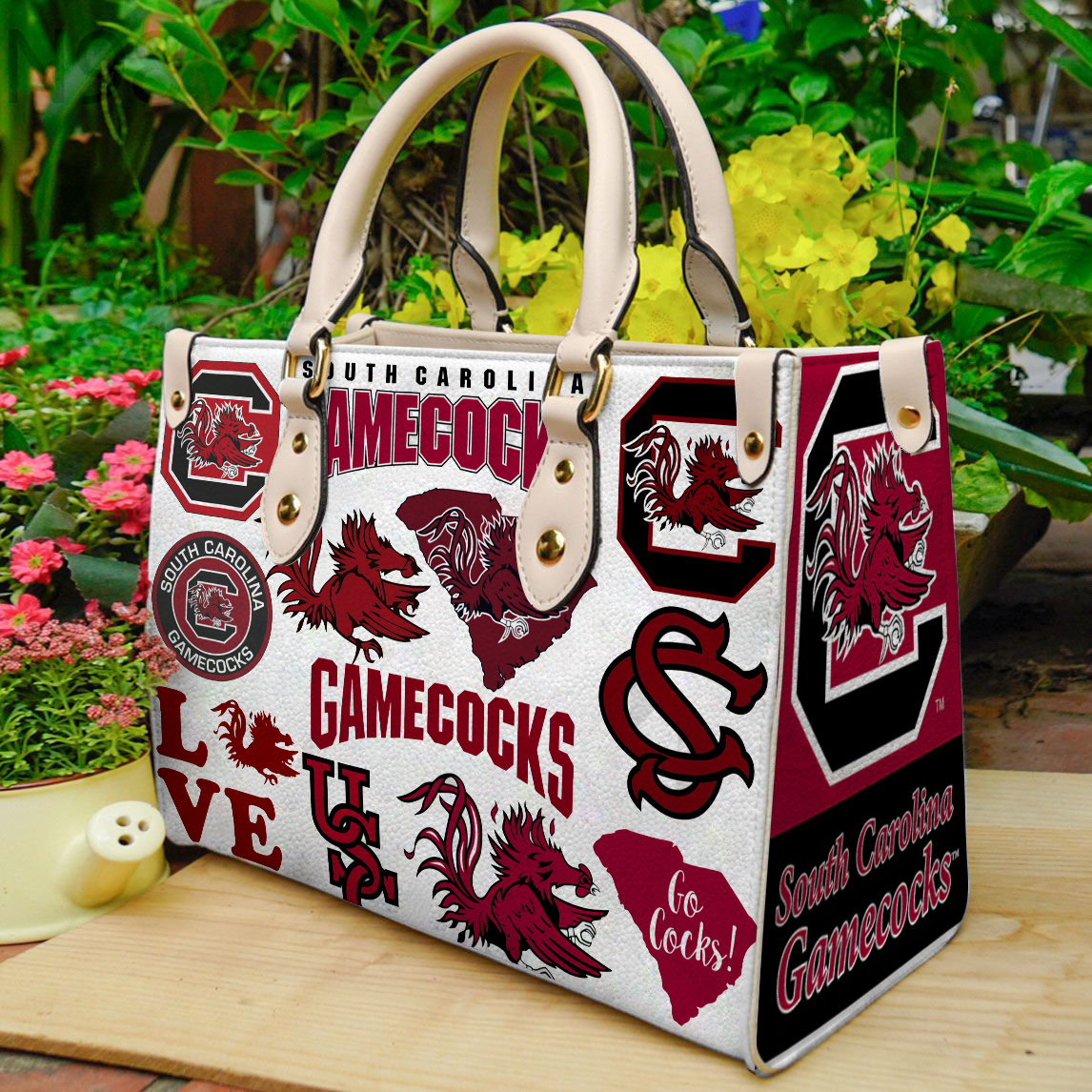 South Carolina Gamecocks Women Leather Hand Bag