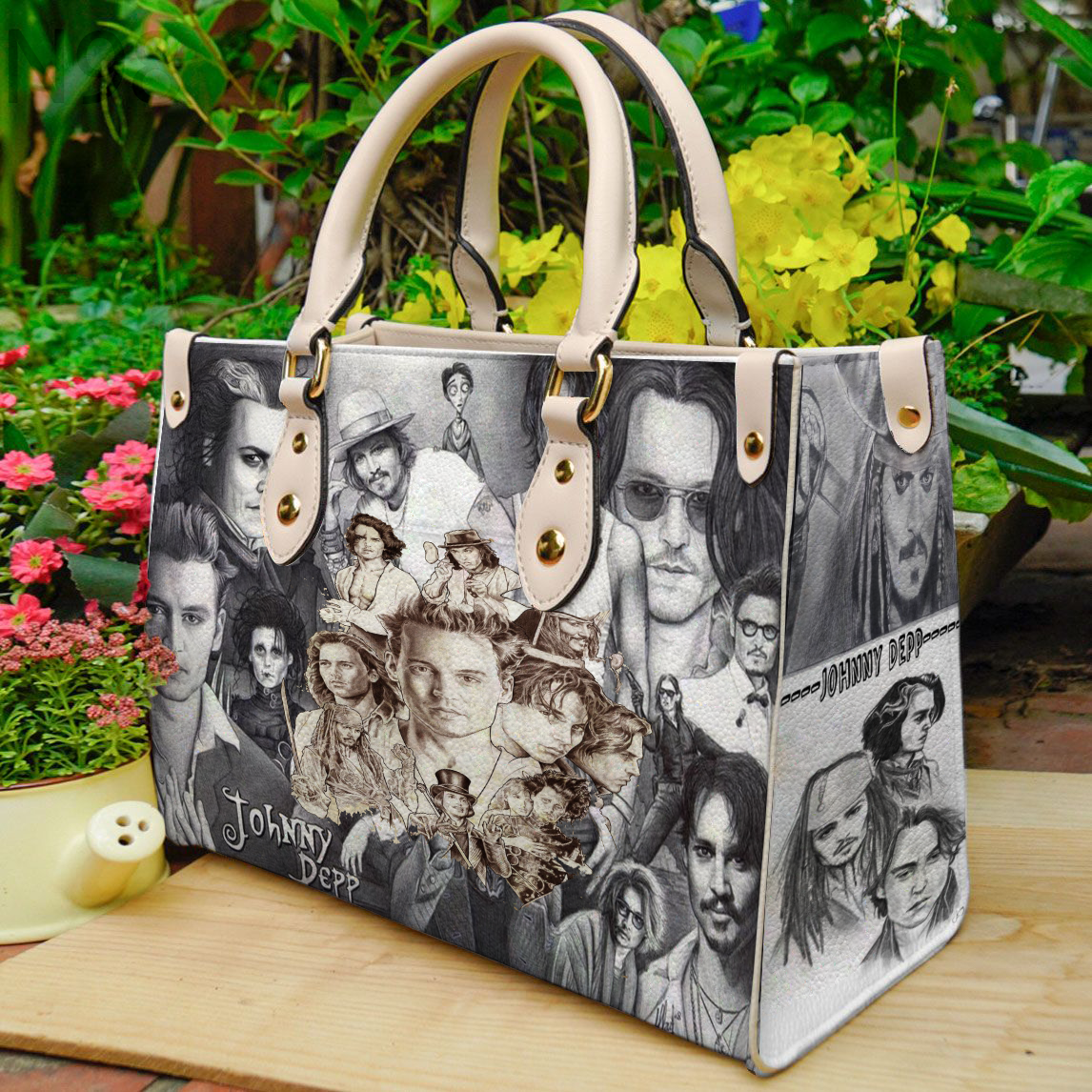 Johnny Depp Lover Women Leather Hand Bag