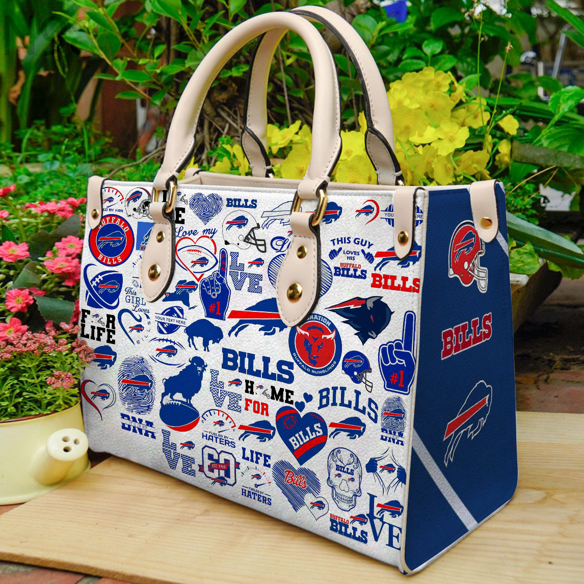 Buffalo Bills Lover Women Leather Hand Bag