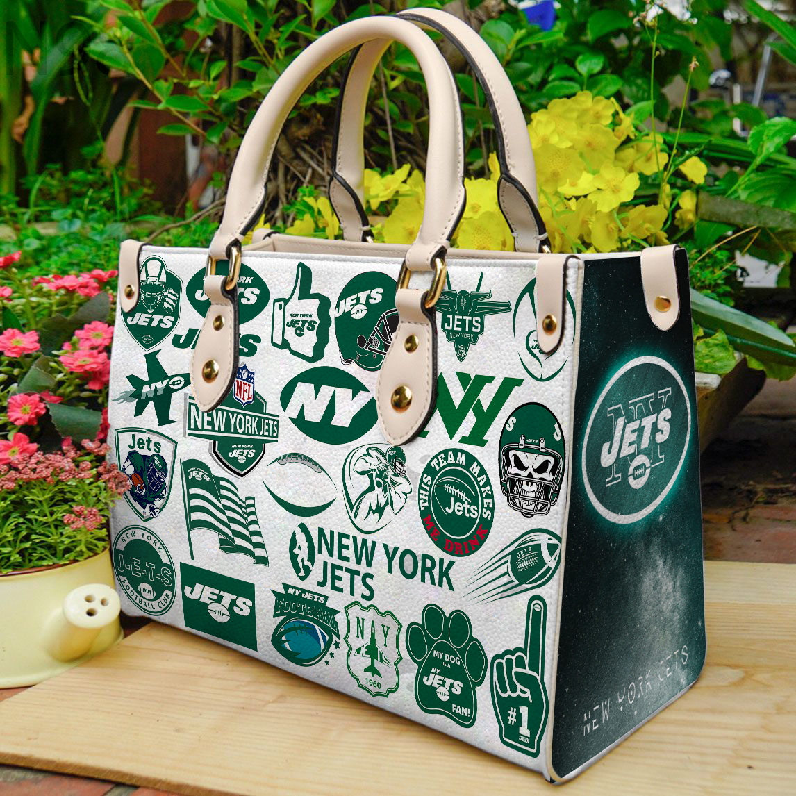 New York Jets Women Leather Hand Bag