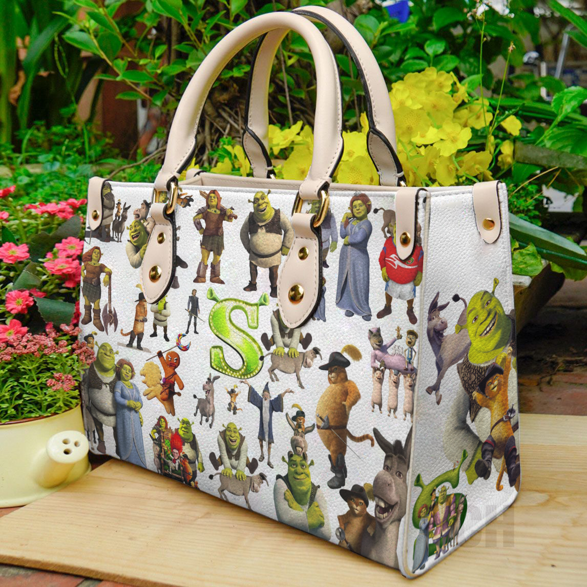 Shrek Women Leather Hand Bag