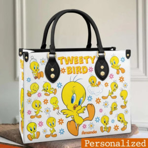 Tweety Bird 2 Women Leather Hand Bag