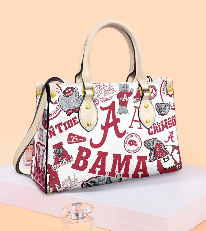 Alabama Crimson Tide Women Leather Hand Bag